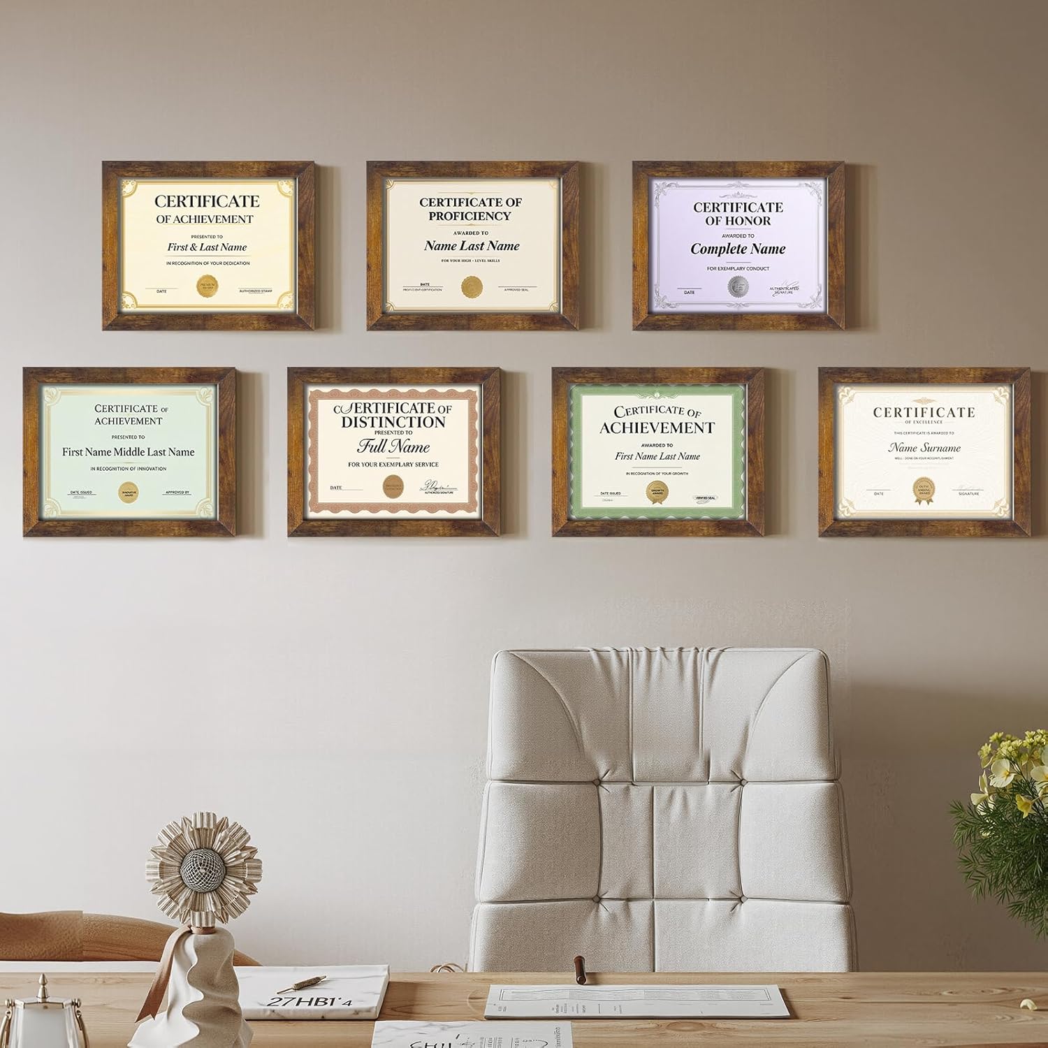 Certifications wall at Milan Satra